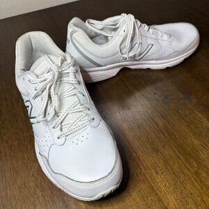 New Balance White and Gray Shoes women's 10 men's 8.5